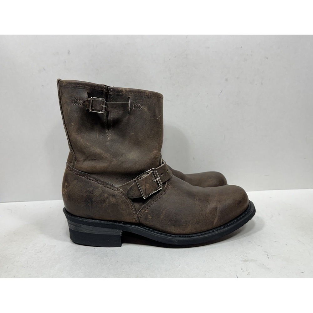 Frye Engineer 8R Women's Size 9 M Ankle Boot Brown Leather 77500 Made In USA